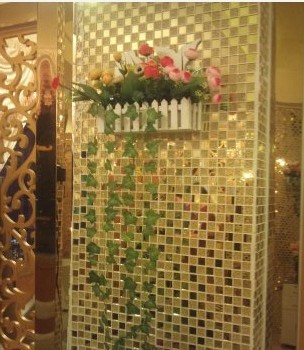 glass mosaic tile mirror wall sticker - kl925