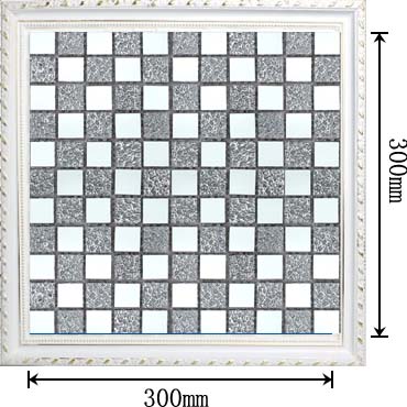 dimensions of the glass mirror mosaic tile backsplash wall sticers - kl931