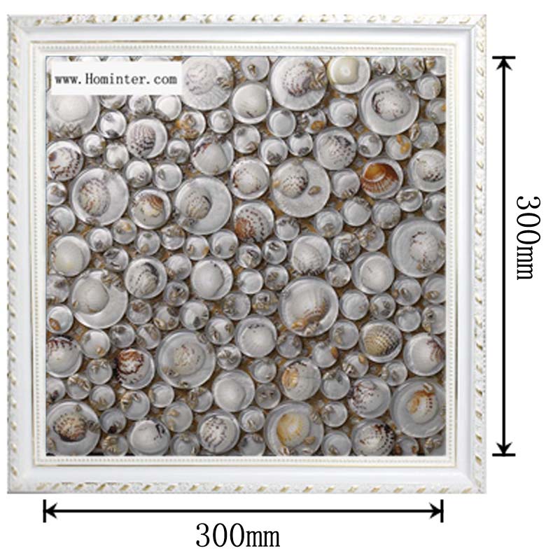 dimensions of the pebble glass mosaic shell tile backsplash wall sticers 619