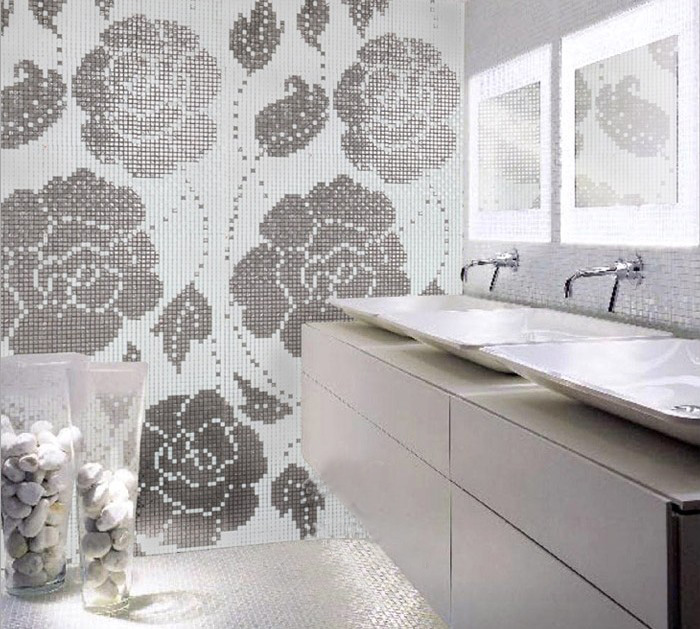 Crystal Glass Backsplash Wall Tiles Puzzle Mosaic Tile ...