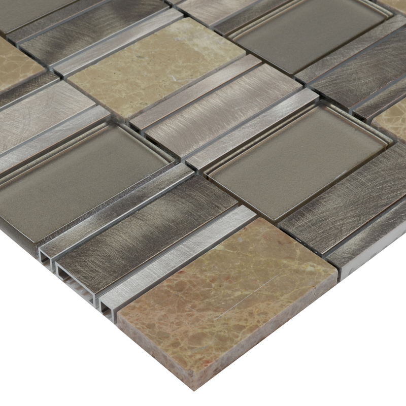 Metallic Wall Tiles >> Stone Glass Mosaic Tile Stainless Steel Metal Wall Tiles Metallic Wall Tiles >> Stone Glass Mosaic Tile Stainless Steel Metal Wall Tiles